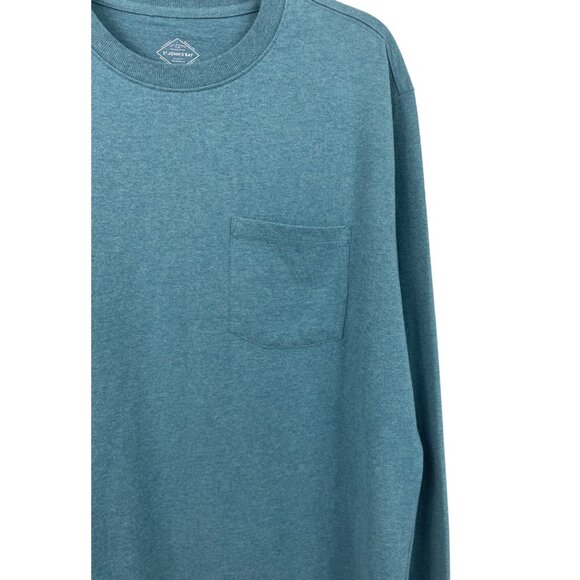 St Johns Bay Blue Long Sleeve Pullover T-Shirt Men’s Size Large - Picture 4 of 6